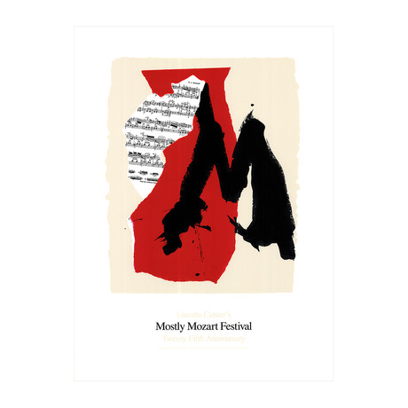 Robert Motherwell // Mostly Mozart Festival // 1991 Serigraph