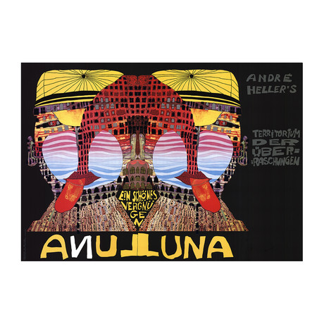 Friedensreich Hundertwasser // Luna Luna // 1990 Serigraph