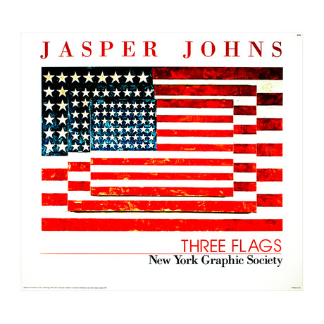 Jasper Johns // Three Flags // 1991 Offset Lithograph