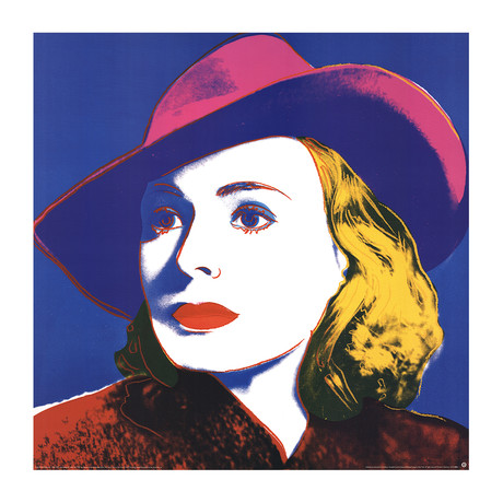 Andy Warhol // Ingrid with Hat (Lg) // 1990 Offset Lithograph