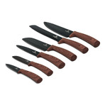 6-Piece Knife Set // Black + Rosewood