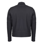 Dominic Leather Jacket // Navy (XS)