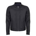 Dominic Leather Jacket // Navy (3XL)