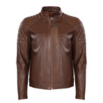 Harden Leather Jacket // Chestnut (3XL)