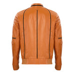 Rainier Leather Jacket // Camel (L)