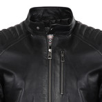 Glacier Leather Jacket // Black (3XL)