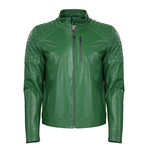 Dante Leather Jacket // Duck Green (XS)