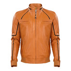 Rainier Leather Jacket // Camel (XS)