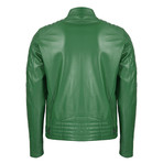 Dante Leather Jacket // Duck Green (2XL)