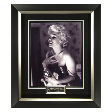 Marilyn Monroe // Chanel No. 5 // Quote Display - Millionaire Gallery -  Touch of Modern