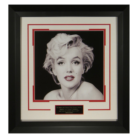 Marilyn Monroe // Red Lips // Quote Display