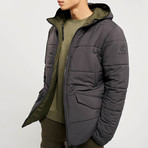 Jensen Reversible Jacket // Charcoal + Khaki (S)