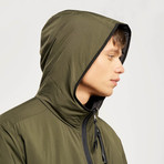 Jensen Reversible Jacket // Charcoal + Khaki (XL)