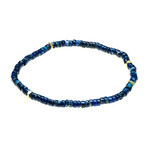 4.1-4.5 mm multicolored randel agate, lapis lazuli  and  tourqoise beads   mix spiritual and stretchable   bracelet  | length7.5-8 "  Width: 8.99mm