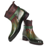 Jodhpur Boots // Green + Bordeaux (Euro: 38)