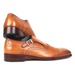 Cap Toe Monkstrap Shoes // Cognac (Euro: 40)