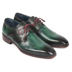 Medallion Toe Derby Shoes // Green (Euro: 46)