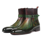 Jodhpur Boots // Green + Bordeaux (Euro: 40)