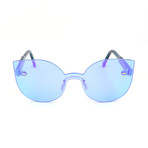 Unisex Lucia Celeste Sunglasses // Blue + Burgundy