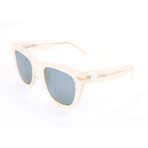 Unisex Gals Marina Sunglasses // Transparent Beige