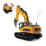 Professional Hobby-Grade Full Metal 23 Channel Remote Control Excavator Construction Tractor
