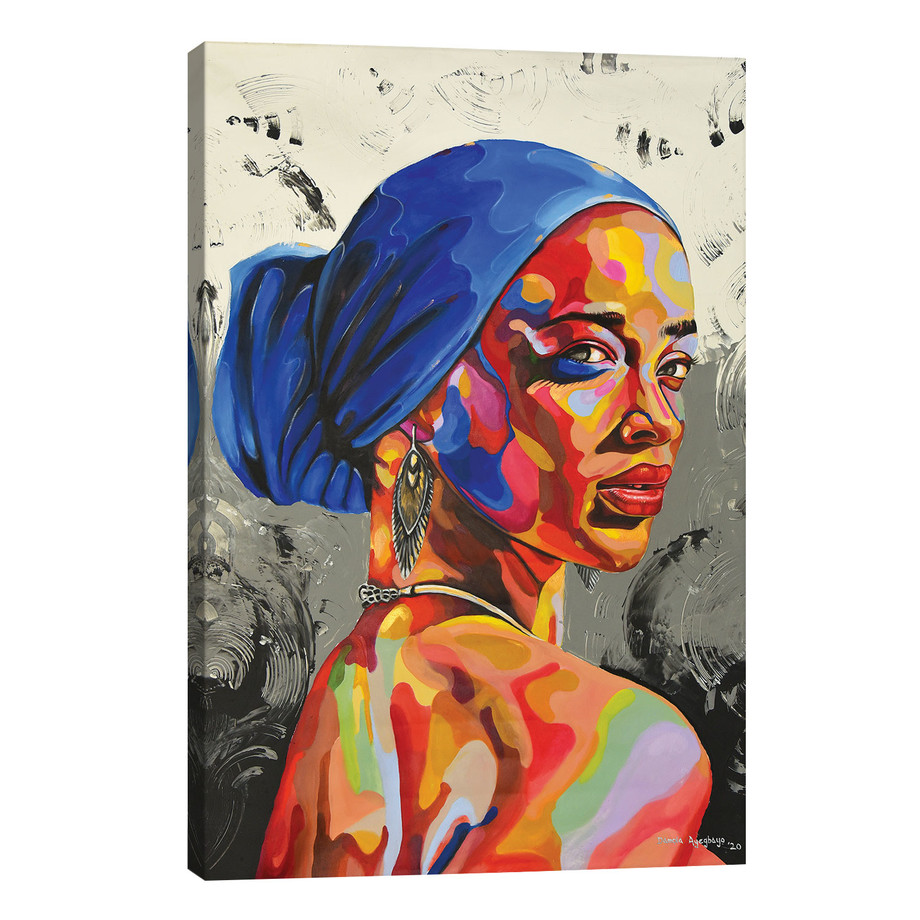 Damola Ayegbayo - Contemporary Portrait Canvas Prints - Touch of Modern