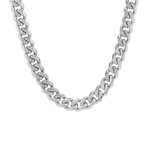 Thick Cuban Link Necklace // Metallic