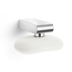 ATORE // Wall Mounted Magnetic Soap Holder (Brushed Silver)
