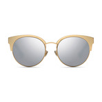 Women's Amamini Sunglasses // Gold + Silver Mirror