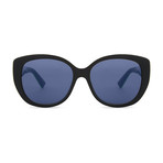 Women's Sunglasses // Dark Havana + Blue