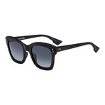 Women's Izon Sunglasses // Black + Light Blue