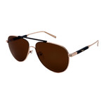 Men's SF174S-723 Aviator Sunglasses // Shiny Gold + Tortoise