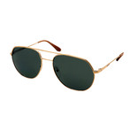 Men's PR55US-ZVN198 Aviators Polarized Sunglasses // Gold + Green