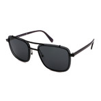 Prada // Men's PR59US-1AB5S059 Square Sunglasses // Black + Gray