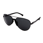 Emporio Armani // Men's EA2059-320387 Aviator Sunglasses // Matte Black + Gray