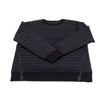 Men's Badger Quilted Sweatshirt // Black (S)