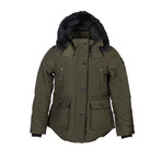 Women's Harper Can Army Jacket // Olive + Black (XL)