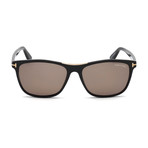 Men's Nicolo Sunglasses // Shiny Black + Brown