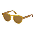 Unisex Margaux Sunglasses // Yellow + Brown