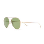 Unisex FT0551S Ace Sunglasses // Gold + Green