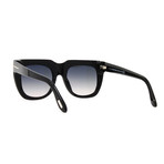 Women's FT0687S Sunglasses // Black + Blue Gradient