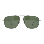 Men's FT0746-DS Sunglasses // Silver + Green