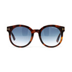 Women's FT0435S Sunglasses // Havana + Blue Gradient