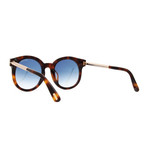 Women's FT0435S Sunglasses // Havana + Blue Gradient