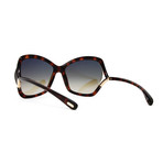 Women's FT0579S 53K Sunglasses // Havana + Brown Gradient