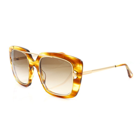 Women's FT0619S Marissa Sunglasses // Striped Brown