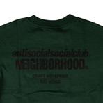 ASSC x NEIGHBORHOOD Cambered T-Shirt // Green (L)