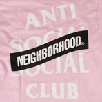 ASSC x NEIGHBORHOOD Long Sleeve T-Shirt // Pink (S)