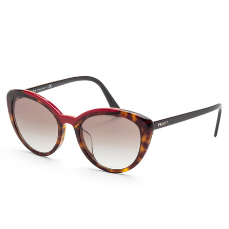 Women's PR02VSF-3200A754 Fashion Sunglasses // Havana + Red
