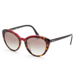 Women's PR02VSF-3200A754 Fashion Sunglasses // Havana + Red
